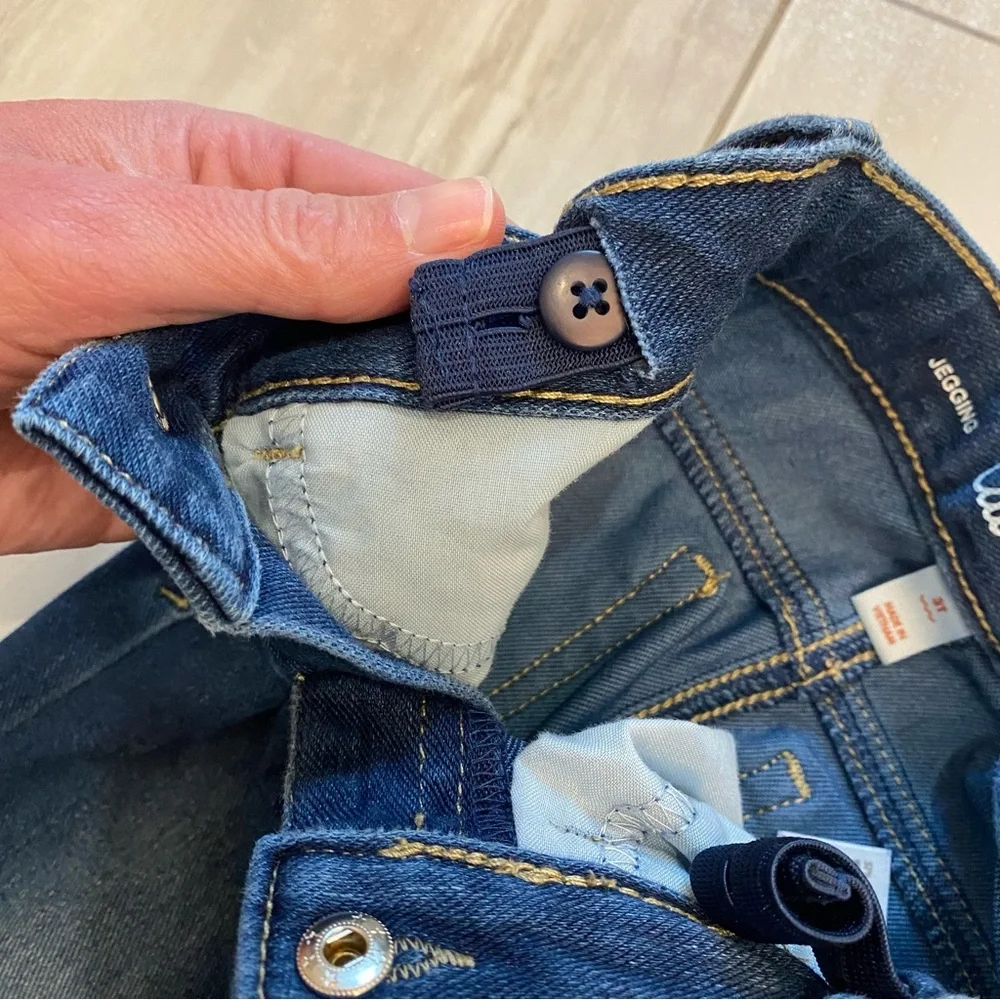 Bundle of 3T Stretch Denim Jeans with Adjustable Waist, Old Navy and Cat & Jack